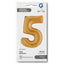 Gold Number 5 Foil Balloon 36cm