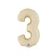 Balon Folie Cifra 3 Satin Cream 36cm
