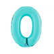 Balon Folie Cifra 0 Pastel Blue 36cm