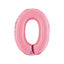 Balon Folie Cifra 0 Pastel Pink 36cm