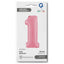 Balon Folie Cifra 1 Pastel Pink 36cm