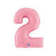 Balon Folie Cifra 2 Pastel Pink 36cm