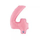 Balon Folie Cifra 4 Pastel Pink 36cm