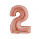 Balon Folie Cifra 2 Rose Gold 36cm