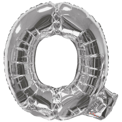 Balon folie litera Q argintiu 15246-34