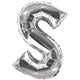 Balon folie litera S argintiu 15248-34
