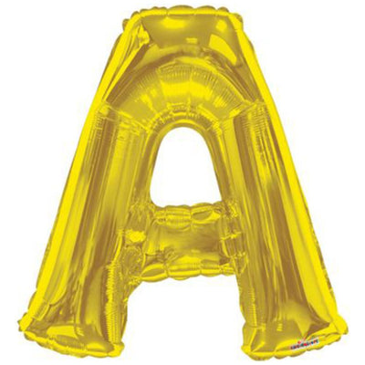 Balon folie litera A auriu 15260-34