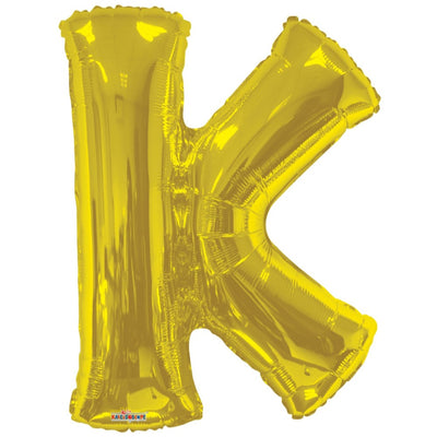 Balon folie litera K auriu 15270-34