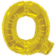 Foil balloon letter Q gold 15276-34