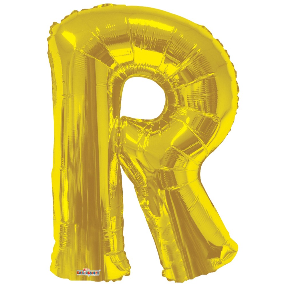 Balon folie litera R auriu 15277-34