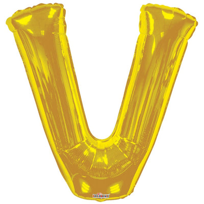 Balon folie litera V auriu 15281-34