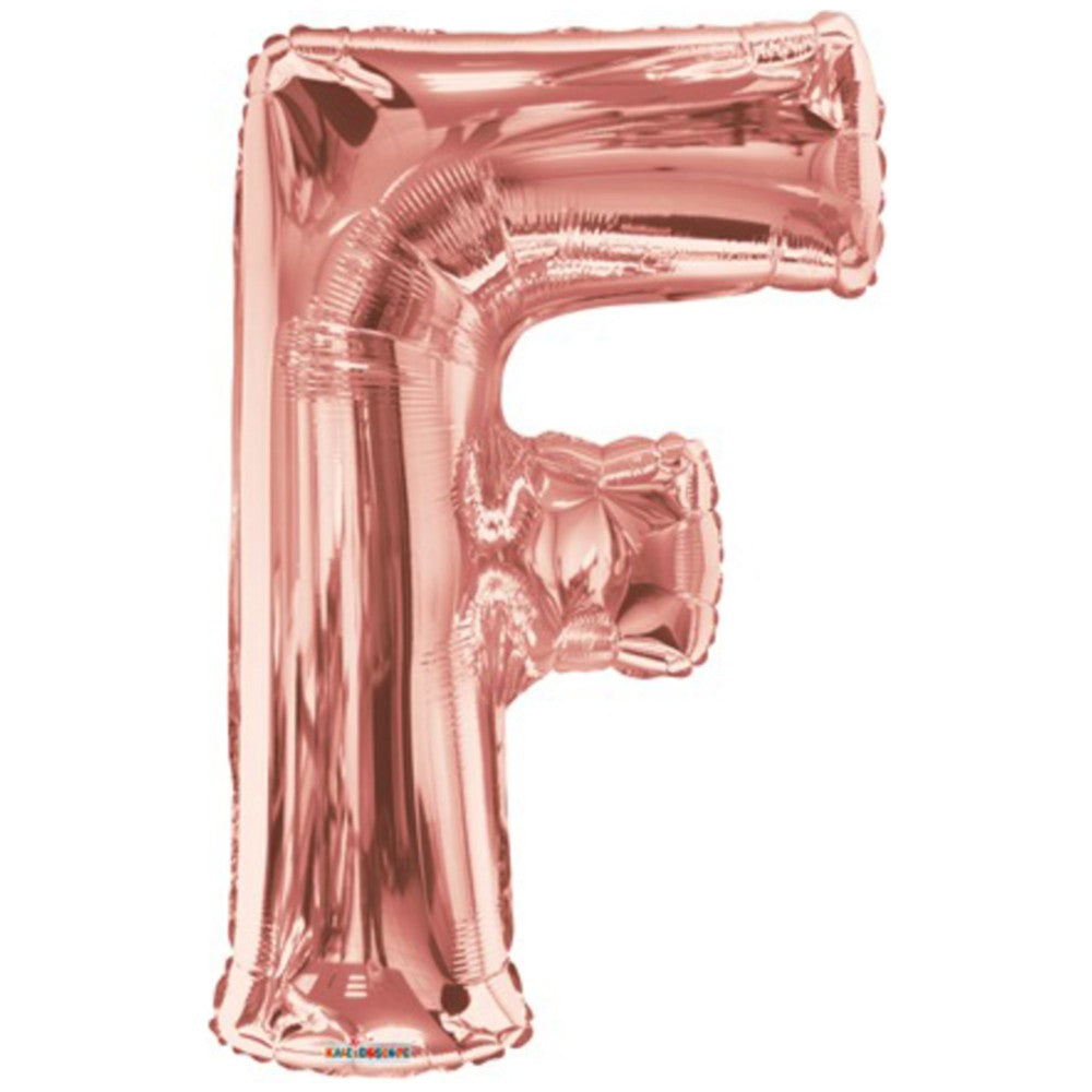 Balon folie litera F Rose-Gold 15615-34