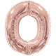 Foil Balloon Letter O Rose Gold 15624-34