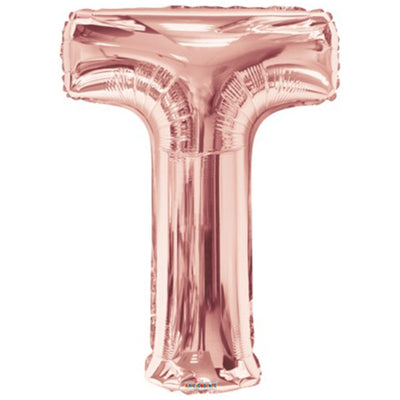 Balon folie litera T Rose-Gold 15629-34