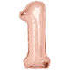 Balon folie cifra 1 rose gold 15641-34
