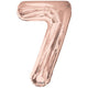 Balon folie cifra 7 rose gold 15647-34