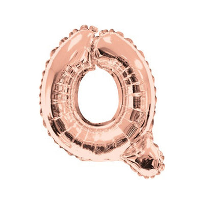 Foil balloon 35cm Letter Q ROSE-GOLD 15666-14
