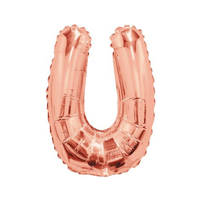 Balon folie 35cm Litera U ROSE-GOLD 15670-14