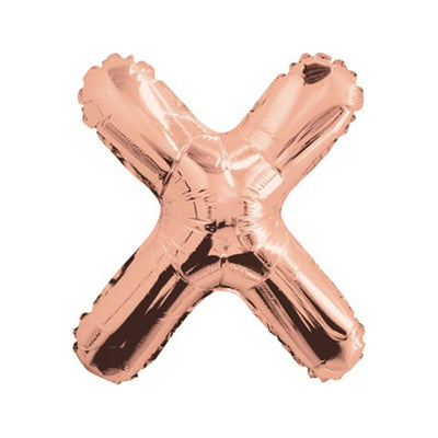 Balon folie 35cm Litera X ROSE-GOLD 15673-14