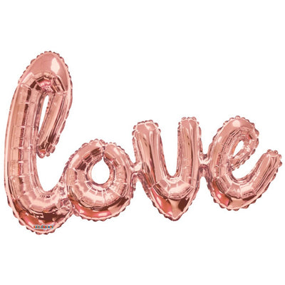 Balon folie LOVE rose-gold 70x100cm