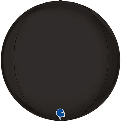 Black 4D Sphere Foil Balloon 38cm