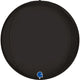 Black 4D Sphere Foil Balloon 38cm