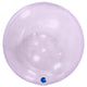 38cm Grabo Transparent Lavender 4D Sphere Foil Balloon
