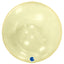 Foil Balloon Sphere 4D Yellow Transparent 38cm Grabo