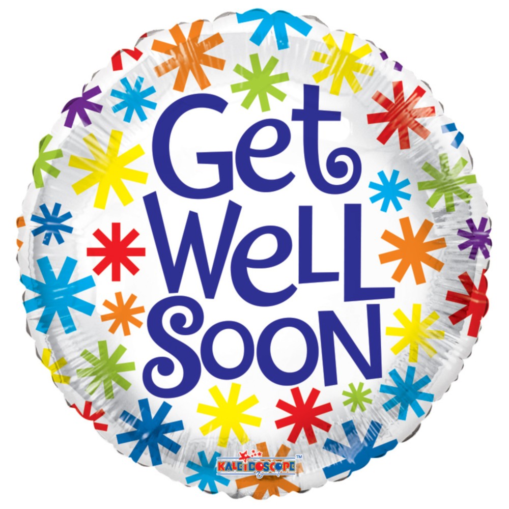 Balon folie 45cm Get well soon