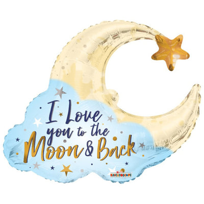 Balon folie 91cm I Love You to the Moon