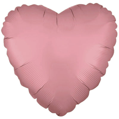 Balon Folie 45cm Inima Roz-Gold SATIN