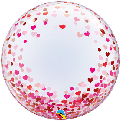 Deco Bubble Confetti Inimioare 24inch - 60cm 16579 Qualatex