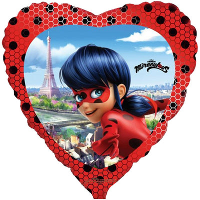 Balon Folie Inima Miraculous 45cm