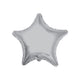 Foil balloon 23 cm silver star