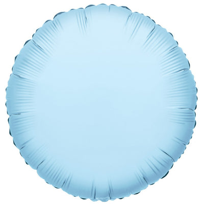 Balon Folie Rotund Bleu Deschis 45cm