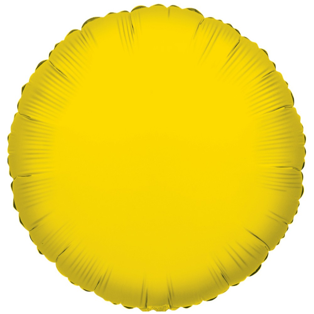 Balon folie 45 cm rotund galben 17791