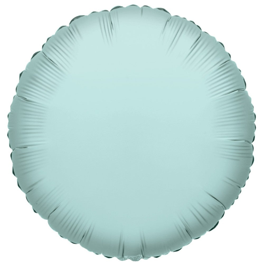 Round Aqua Foil Balloon 45cm