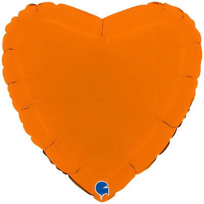 Grabo 46cm Orange Heart Foil Balloon