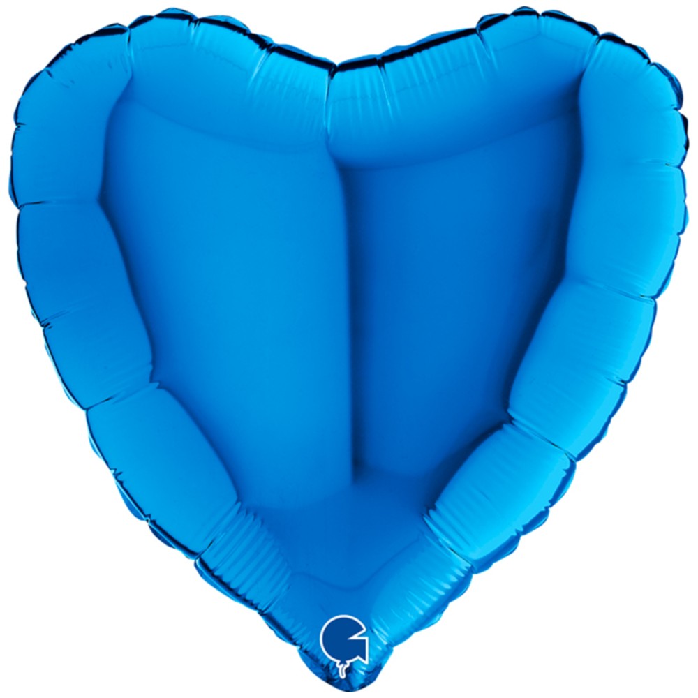 Balon Folie Inima Albastra 46 cm Grabo
