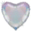 Balon Folie Inima Argintie Holografica 46 cm Grabo