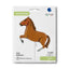 Brown Horse Figure Foil Balloon 86cm
