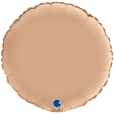 Balon Folie Rotund Satin Nude 46 cm Grabo