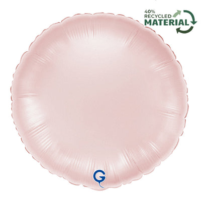 Balon Folie Rotund Satin Pastel Pink 46cm