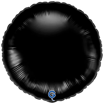 Balon Folie Rotund Negru 46 cm Grabo