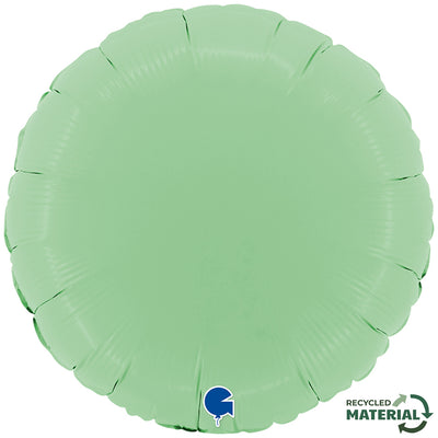 Balon Folie Rotund Verde Mat 46cm