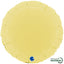 Matte Yellow Round Foil Balloon 46cm