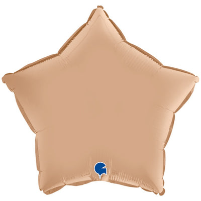 Balon Folie Stea Satin Nude 46 cm Grabo