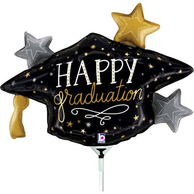 Foil Balloon Mini Figure Toca Happy Graduation 31x24cm