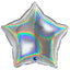 Balon Folie Stea Argintie Holografica 46 cm Grabo
