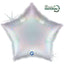 Balon Folie Stea Argintie Holografica 46 cm Grabo